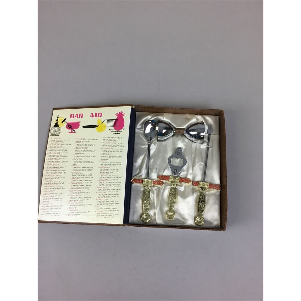Vintage 1960s Nautical 4 Piece Bar Set — Dixon Rye®